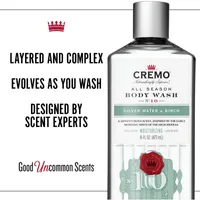 Cremo Silver Water & Birch Revitalizing Body Wash for Men