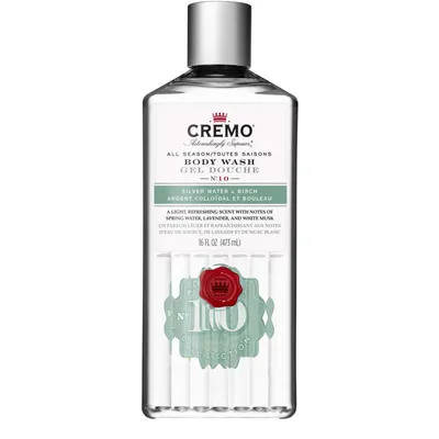 Cremo Silver Water & Birch Revitalizing Body Wash for Men