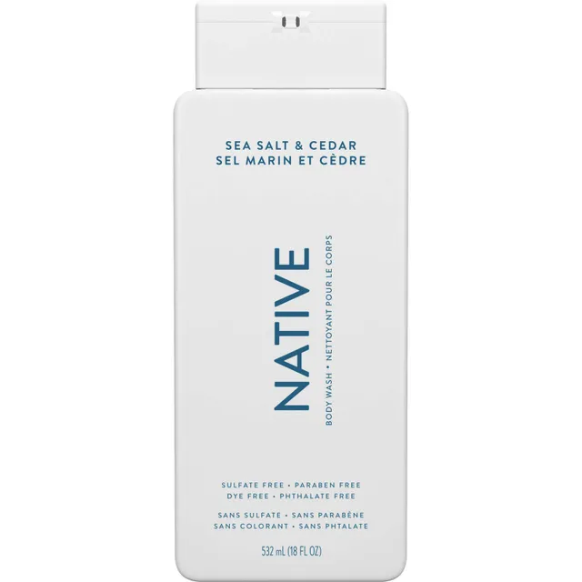 Native Natural Body Wash, Coconut and Vanilla, Sulfate Free, Paraben Free -  532 ml