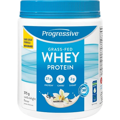 Progressive Grass Fed Whey Protein Vanilla Delight 375 g