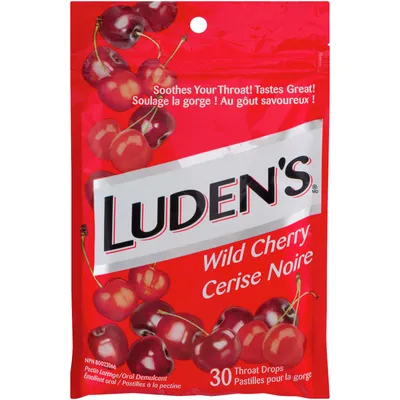 Luden's Throat Drops Wild Cherry