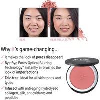 Pore Minimizing Powder Blush, talc-free, with silk, Bye Pores