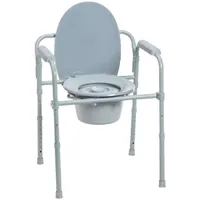 Folding Steel Commode