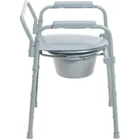 Folding Steel Commode