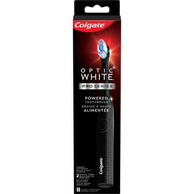 Colgate Optic White Pro Series Sonic Battery Powered Toothbrush, Black