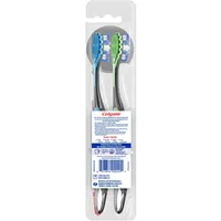 360 Advanced Floss-Tip Toothbrush, Adult Soft, 2 Pack