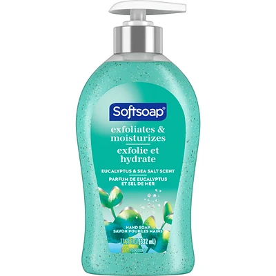 Therapy Cooling Eucalyptus Sea Salt Scent Exfoliating Liquid Hand Soap