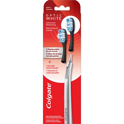Optic White Replaceable Head Toothbrush Starter Kit