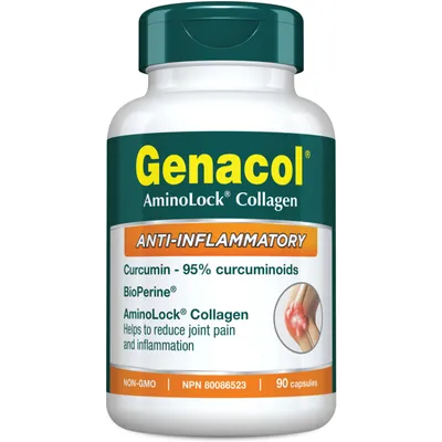 Genacol Anti-Inflammatory with AminoLock Collagen, Turmeric Curcumin and BioPerine