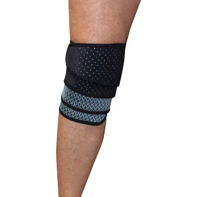 Trainers Choice Knee Compression Wrap, for Men & Women, Knee Support for  Mild PFS (Patellofemoral Syndrome), Tendonitis, Arthritis, Soft Tissue