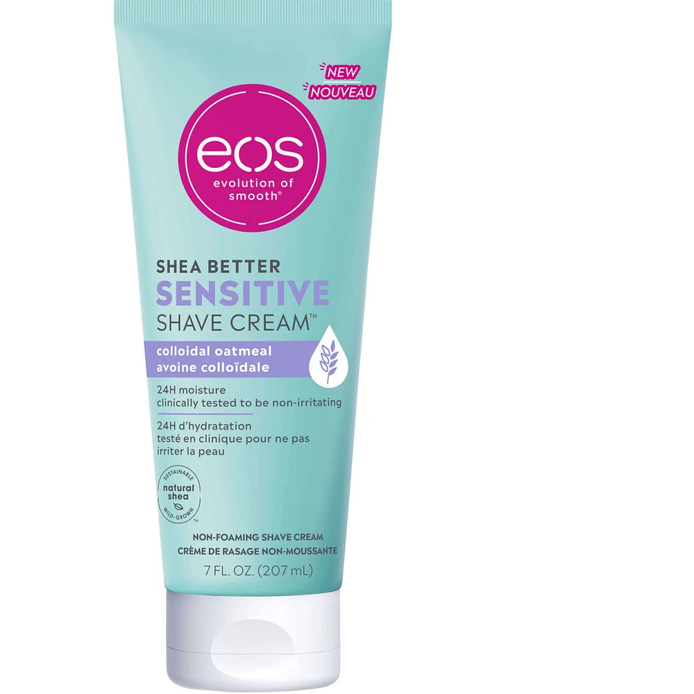 Shea Better™ Sensitive Moisturizing Shaving Cream, Unscented, Colloidal Oatmeal, 24H Moisture