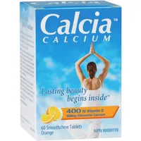 Calcia Calcium with Vitamin D 400IU 500MG orange