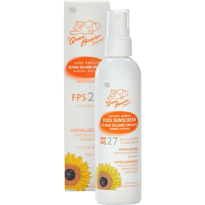 Natural Mineral Kids Sunscreen Spray SPF27