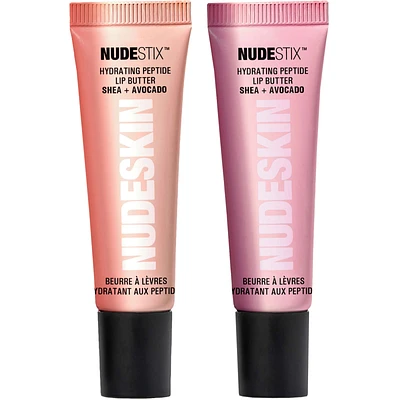 Nudestix Nudeglow Lip Set - 2 Pcs Hydrating Peptide Lip Butter