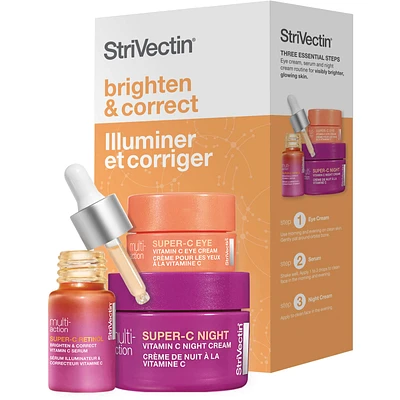 DISCOVERY SERIES: brighten and correct.  Discover radiant, glowing skin with this brightening routine for face and eyes.