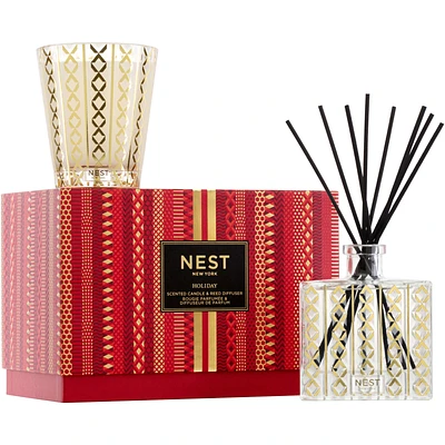 Holiday Classic Candle & Reed Diffuser Set