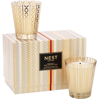 Holiday & Birchwood Pine Classic Candle Set