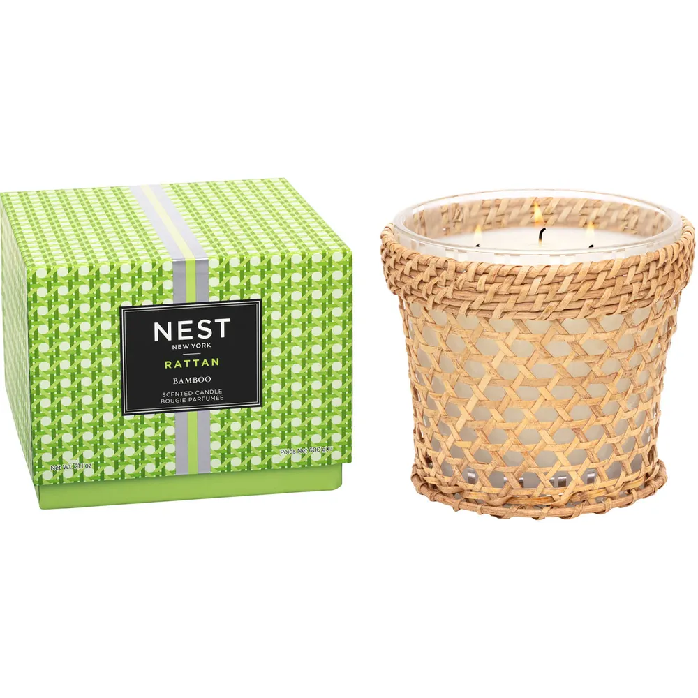 Rattan Bamboo 3-Wick Candle