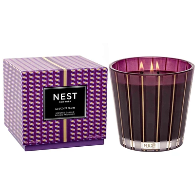 Autumn Plum 3 Wick Candle