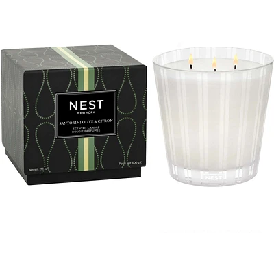 Santorini Olive & Citron 3-Wick Candle