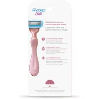 Hydro Rose Gold Metal Handle Women's Razor and 2 Refills