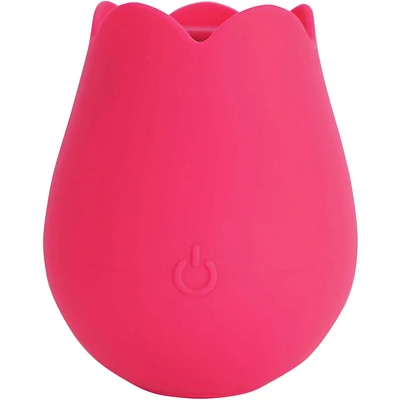 plusOne Rose Vibrator for Women - Clitoral Stimulator Made of Body-Safe Silicone, Waterproof, USB Rechargeable & 10 Pulsing Settings
