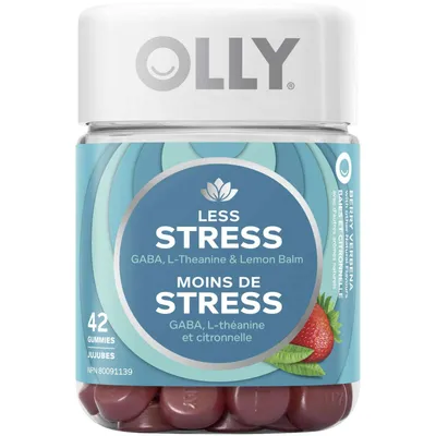 OLLY Supplement For Stress-Relief Berry Verbena gluten free 21 day supply 42 gummies