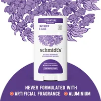 Schmidt's  Natural Origin Deodorant 48 Hour Protection Lavender & Sage Deodorant for Men and Women 75 g