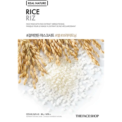 Real Nature Rice Face Mask