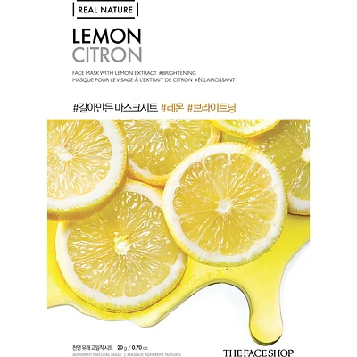 Real Nature Lemon Face Mask