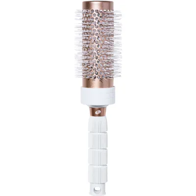 Volume 2.5" Round Professional Ceramic-Coated Brush WHITE