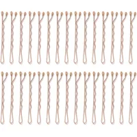 Clip Kit with 4 Alligator Clips and 30 Rose Gold Bobby Pins