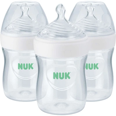 NUK Simply Natural Bottle with SafeTemp, 5 oz (150 mL), 3 Pack