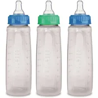 First Essentials by NUK® Clear View® Bottle 9OZ, 3PK, Medium Flow, Silicone
