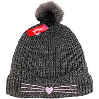 Kid Girl Pom Beanie with Cat Ears L/XL