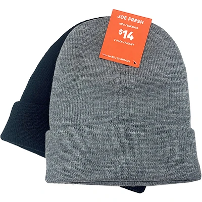 Kids Beanie - Black/Heather Grey