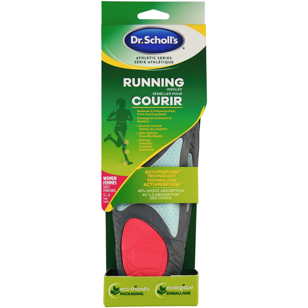 Dr. Scholl’s® Athletic Series Running Insoles, Women's, Sizes 5.5-8