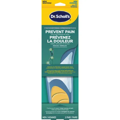 Prevent Pain Lower Body Protective Insoles, 1 Pair, Men's 8-14, Trim to Fit
