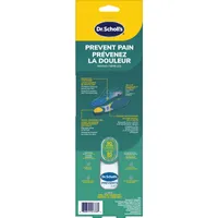 Prevent Pain Lower Body Protective Insoles, 1 Pair, Men's 8-14, Trim to Fit