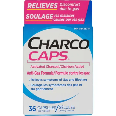 Charcocaps Anti-Gas Detoxifying Formula