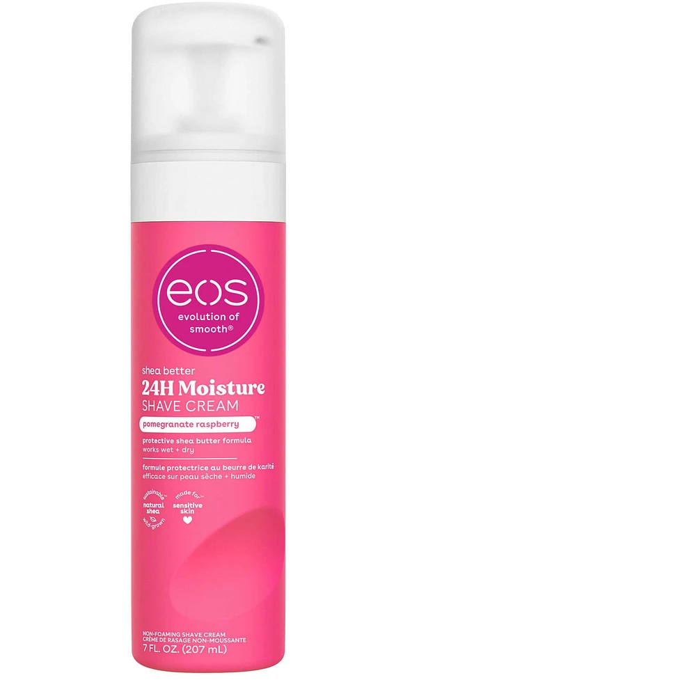 Shea Better Moisturizing Shaving Cream for Women, Pomegranate Raspberry, 24HR Hydration