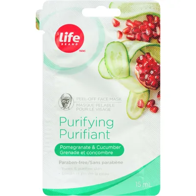 Purifying Peel-Off Face Mask, Pomegranate & Cucumber