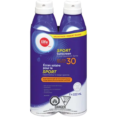 LB Sport Sunscreen Continuous Spray SPF30 Value Pack