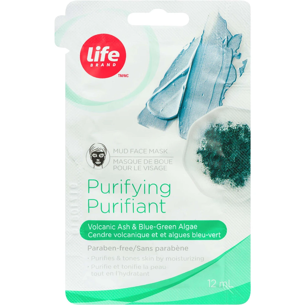 Purifying Mud Face Mask, Volcanic Ash & Blue-Green Algae