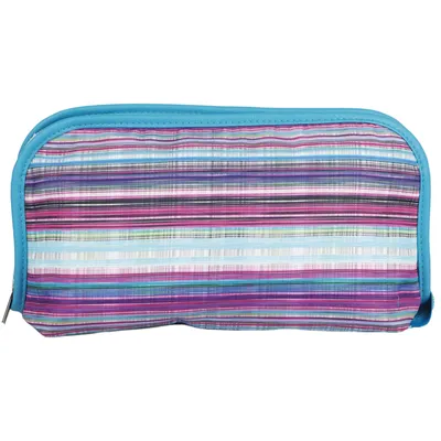 Abstract Stripes Zip Clutch