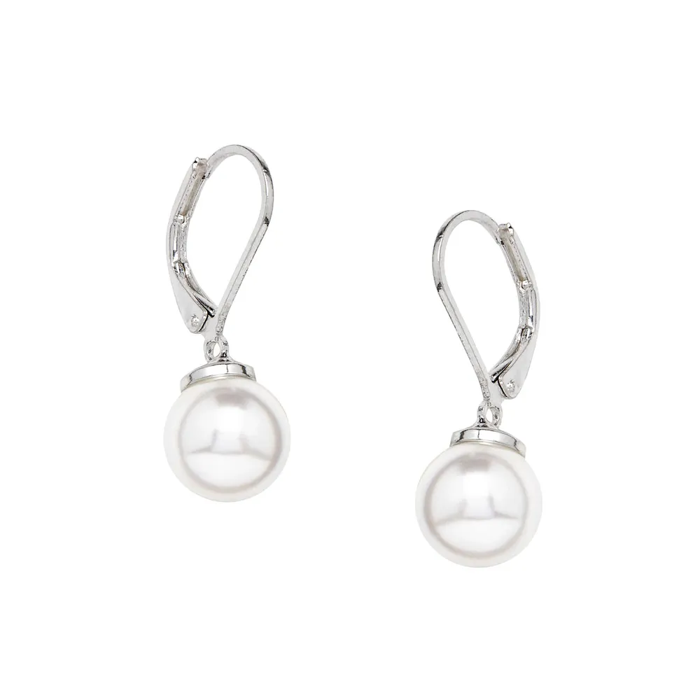 Euro Pearl Drop Earring