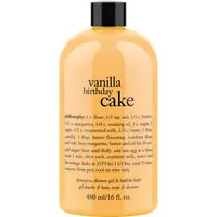 vanilla birthday cake shampoo, shower gel & bubble bath