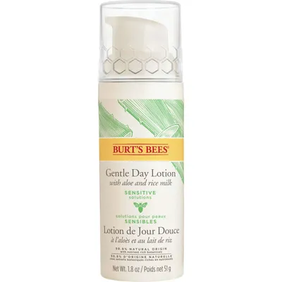sensitive Solutions Gentle Day Lotion, Face Moisturizer for Sensitive Skin with Aloe and Rice Milk, 98.8% Natural Origin, Developed with Dermatologists, 51g