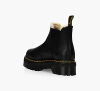 2976 FAUX FUR LINED QUAD PLATFORM CHELSEA BOOTS