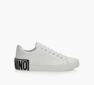 LEATHER SNEAKERS WITH LOGO